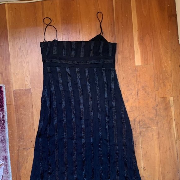 Wendy Hil Black Spaghetti Strap Midi Dress - Picture 4 of 8